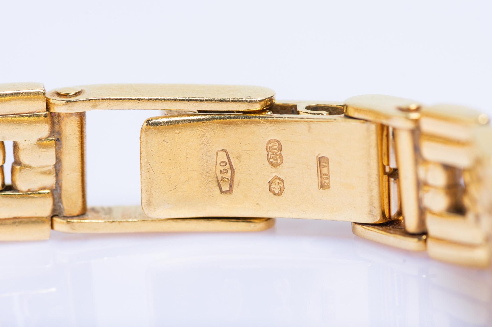 Vintage 18ct Gold und Diamant Longines Damen-Armbanduhr im Angebot 6