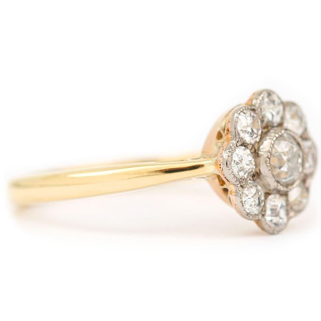 diamond daisy ring vintage