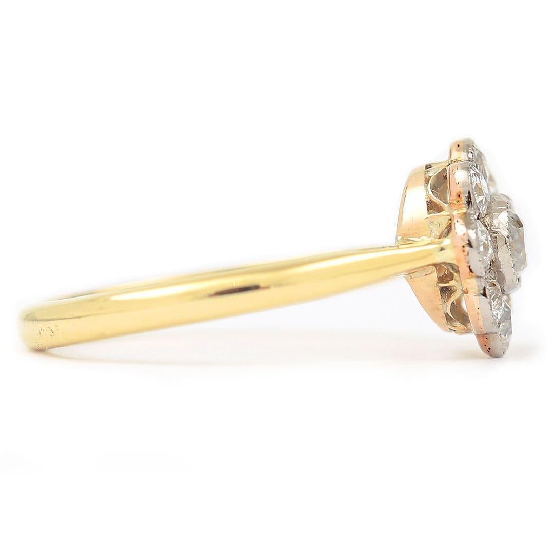 vintage 18ct gold diamond ring