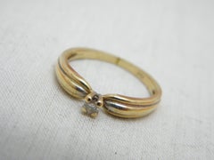 Verlobungsring, 18 Karat Gold, Diamant Solitär, Größe L 5,75 750, Reinheit