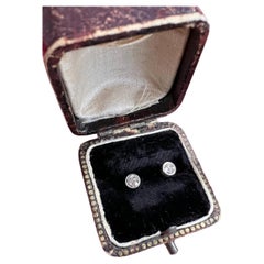 Orecchini con diamanti in oro 18 ct vintage