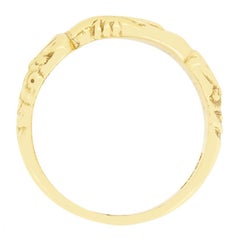 Vintage 18ct Gold Fede Ring, hallmarked 1969
