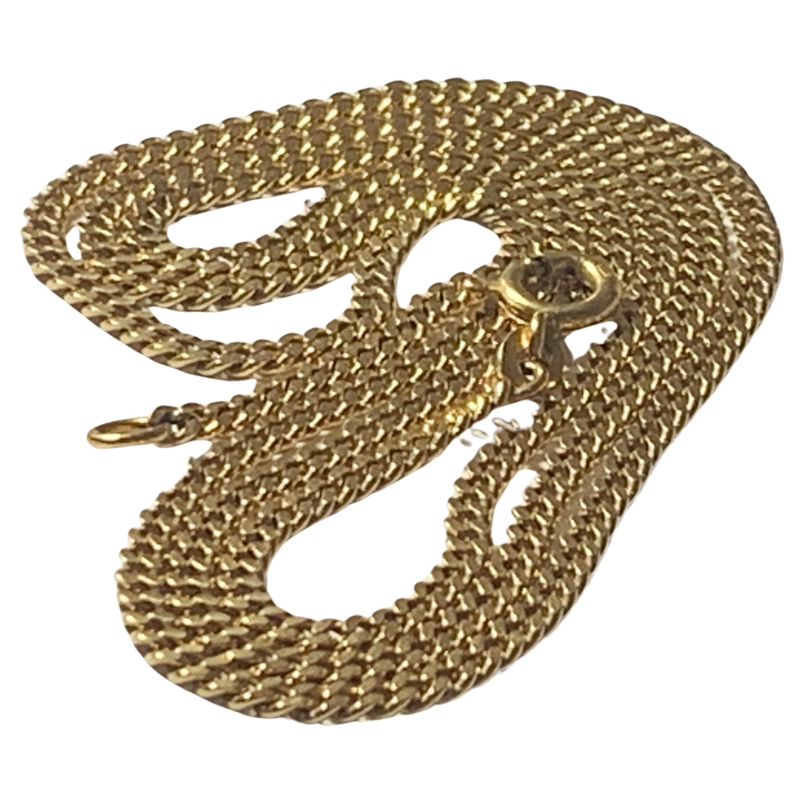 Vintage 18ct Gold Italian 24.2" Chain  For Sale