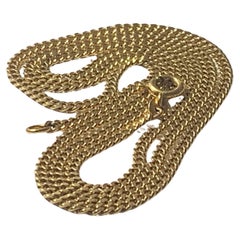 Catena italiana d'oro 18ct vintage da 24,2 pollici
