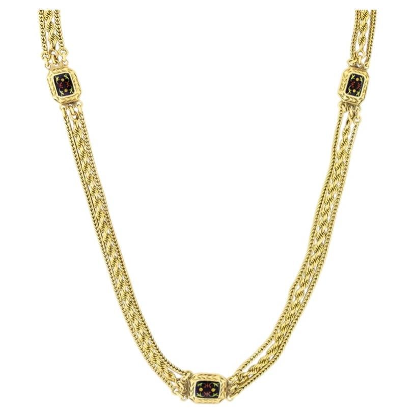 Vintage 18ct Gold Necklace, c.1970s For Sale