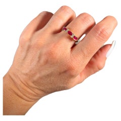 Vintage 18ct Gold Ruby & Diamond Ring