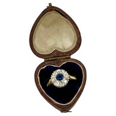 Sapphire Cluster Rings