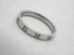 Vintage 18ct White Gold Diamond Wedding Engagement Ring Size R1/2 9 750 Purity