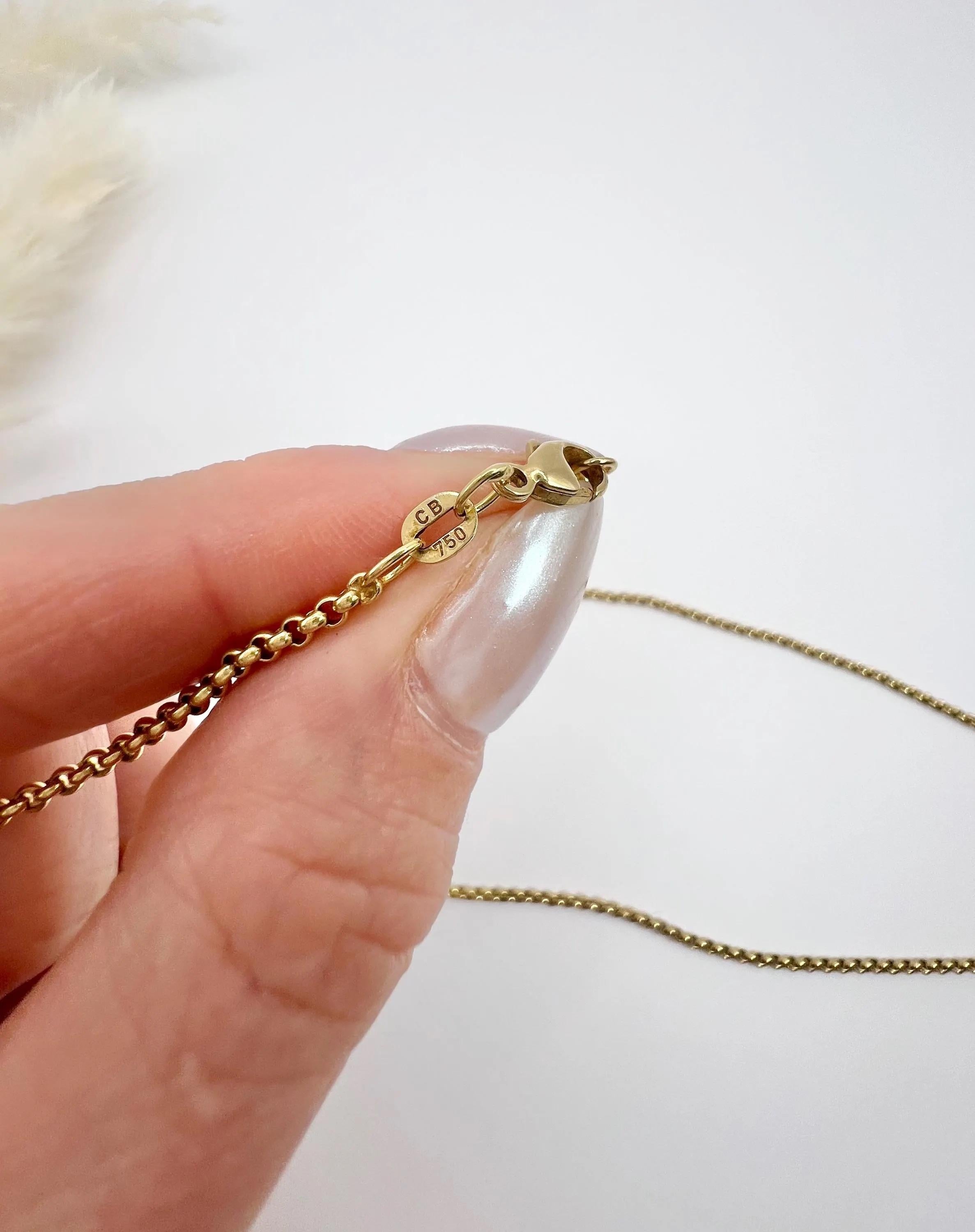 Catena a maglie fini Belcher d'epoca in oro giallo 18ct, anni '80, 19 3/4 pollici 4