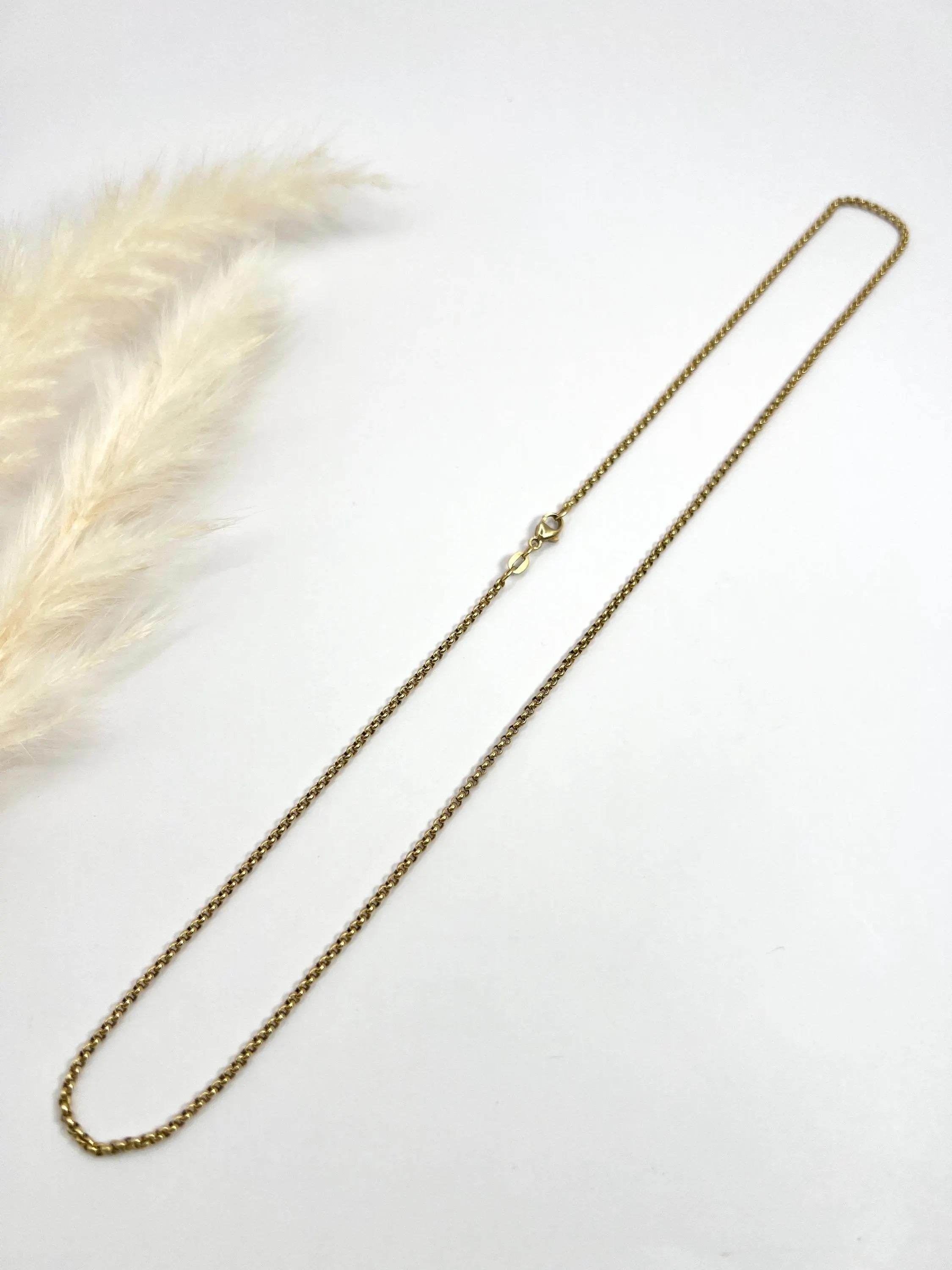 Catena a maglie fini Belcher d'epoca in oro giallo 18ct, anni '80, 19 3/4 pollici 5