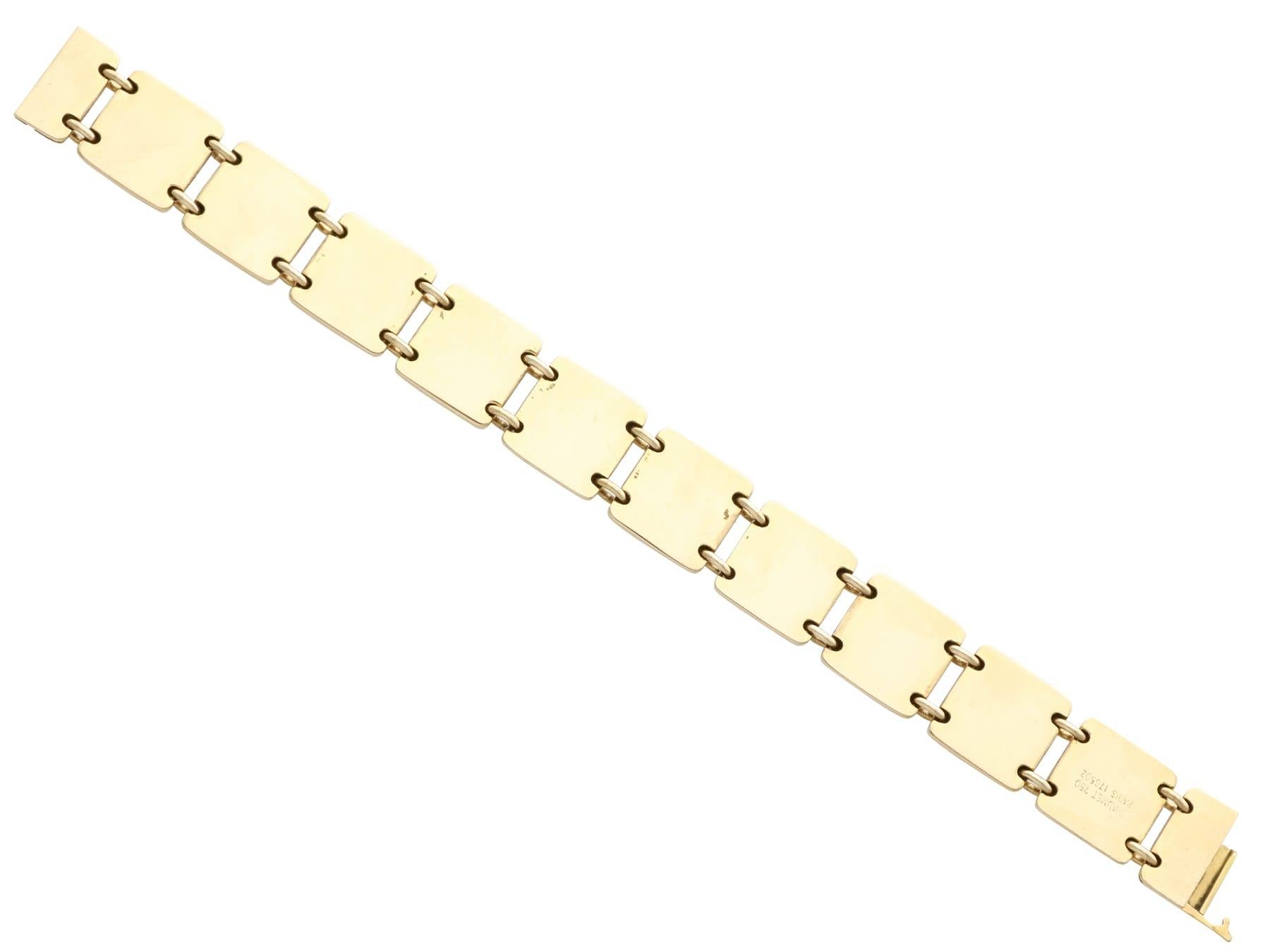 Vintage 18ct Yellow Gold Chaumet Bracelet French Circa 1940 For Sale 2