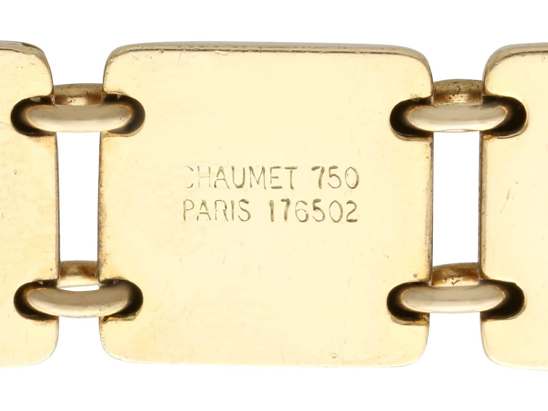 Vintage 18ct Yellow Gold Chaumet Bracelet French Circa 1940 For Sale 4
