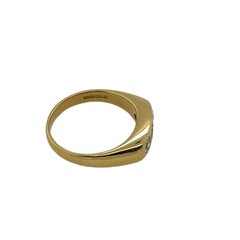 Anello vintage a 3 pietre in oro giallo 18 ct. con diamanti da 0,70 ct.