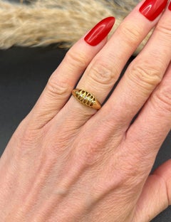 Vintage 18ct Yellow Gold Diamond 5 Stone, Hallmarked Birmingham 1946