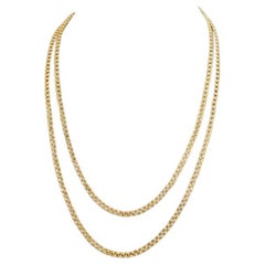 Vintage 18ct Yellow Gold double Layer Drape Necklace - 36 Grams