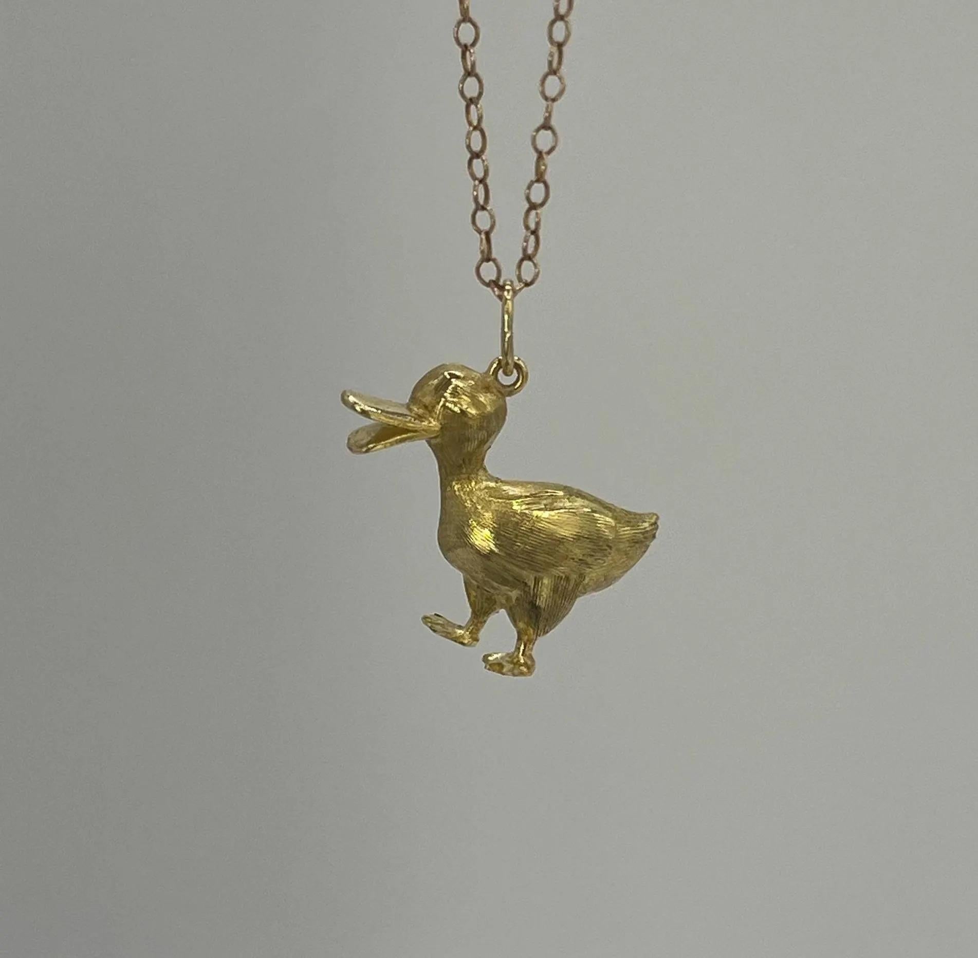 Vintage 18ct Gelbgold, Ente Anhänger Charme, CIRCA 1970s im Angebot 5