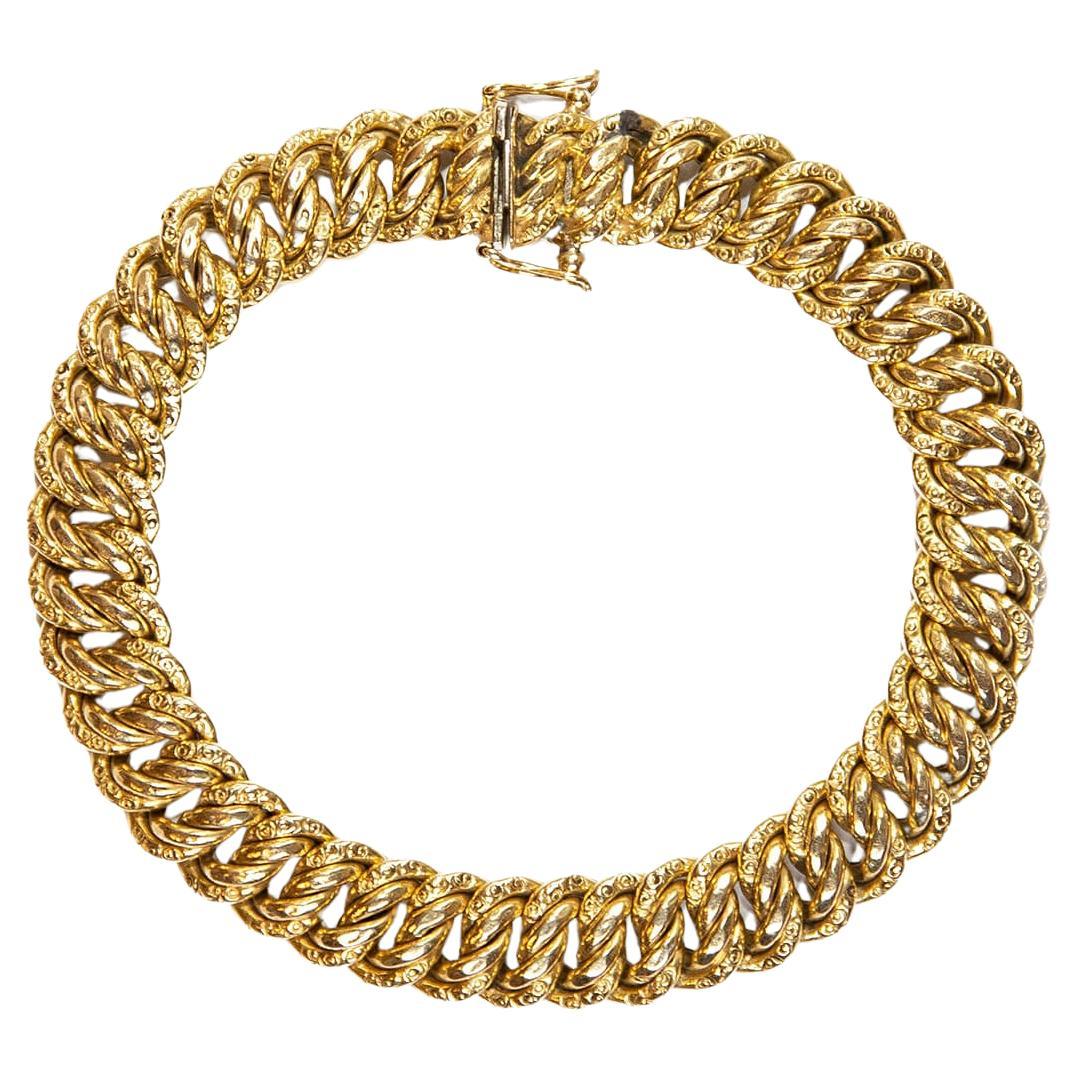 Bracciale A Link d
epoca in oro giallo 18ct Circa 1990