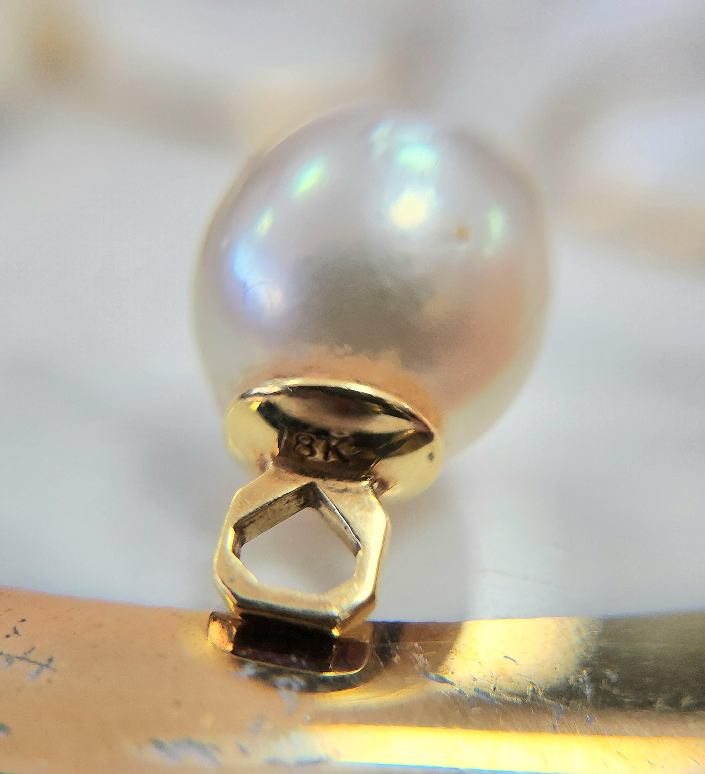 Orecchini a cerchio con perle dei mari del sud in oro 18 carati/14 carati - convertibili In condizioni ottime in vendita a Los Angeles, CA