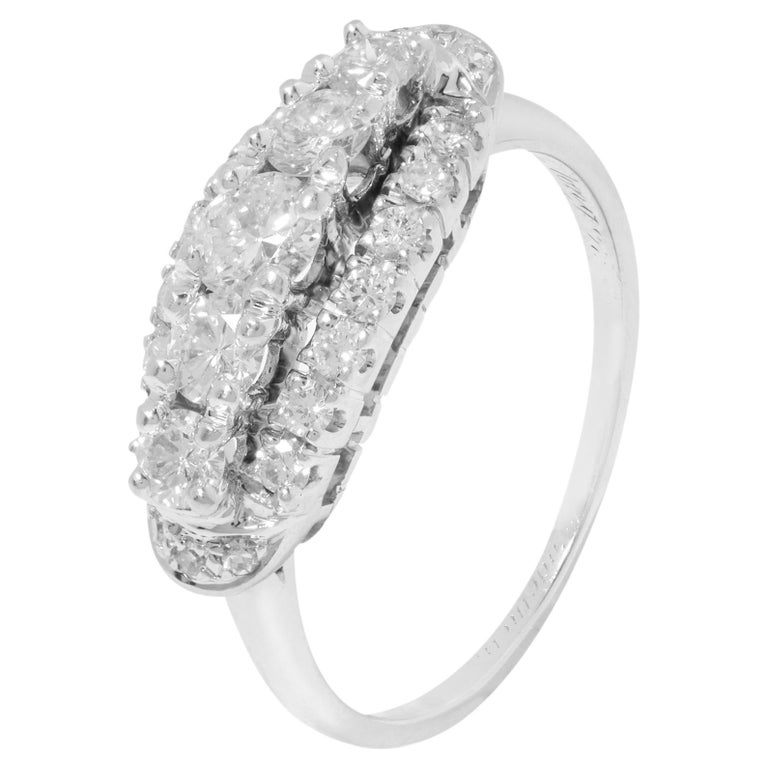 Vintage 18K Diamond Ring For Sale at 1stDibs