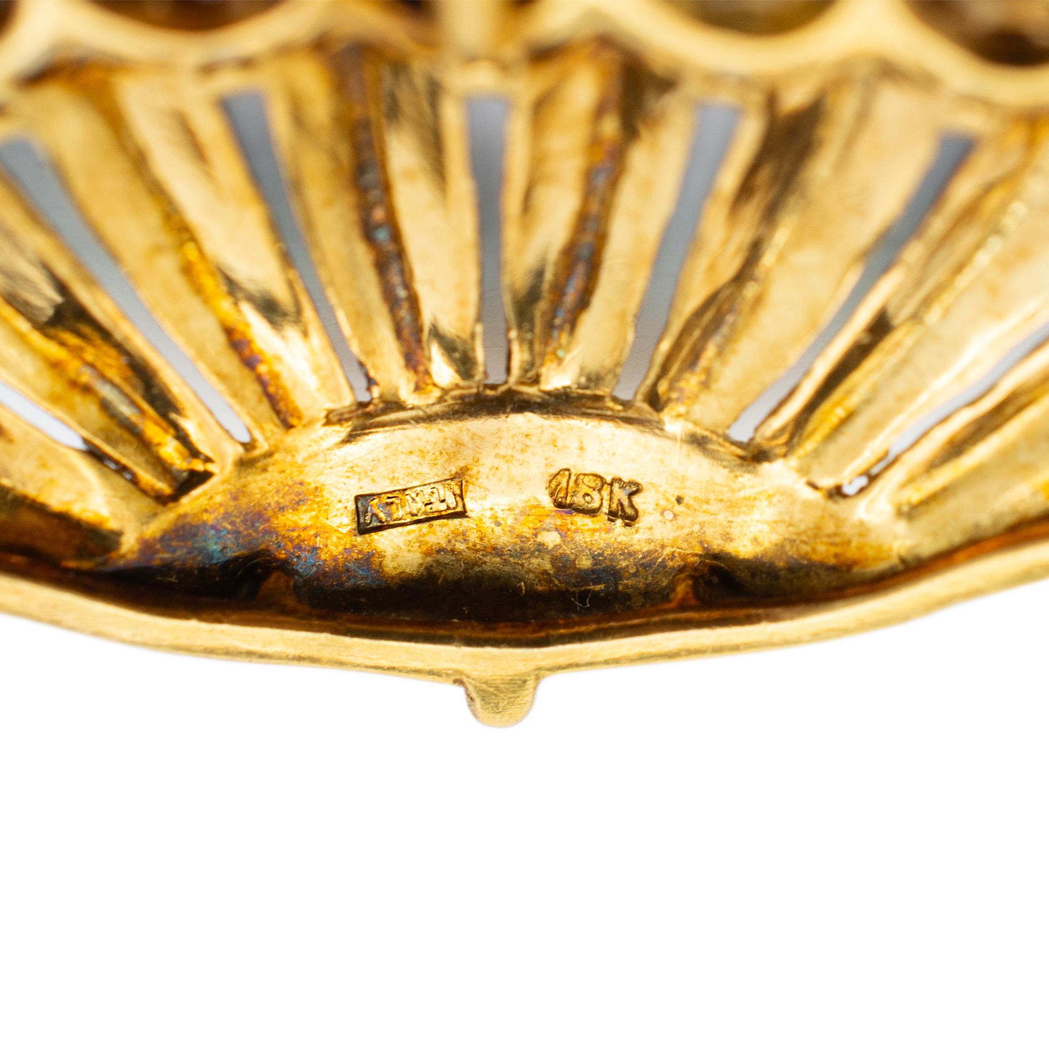 vintage umbrella brooch