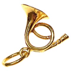 Vintage 18K Französisch Horn Charme