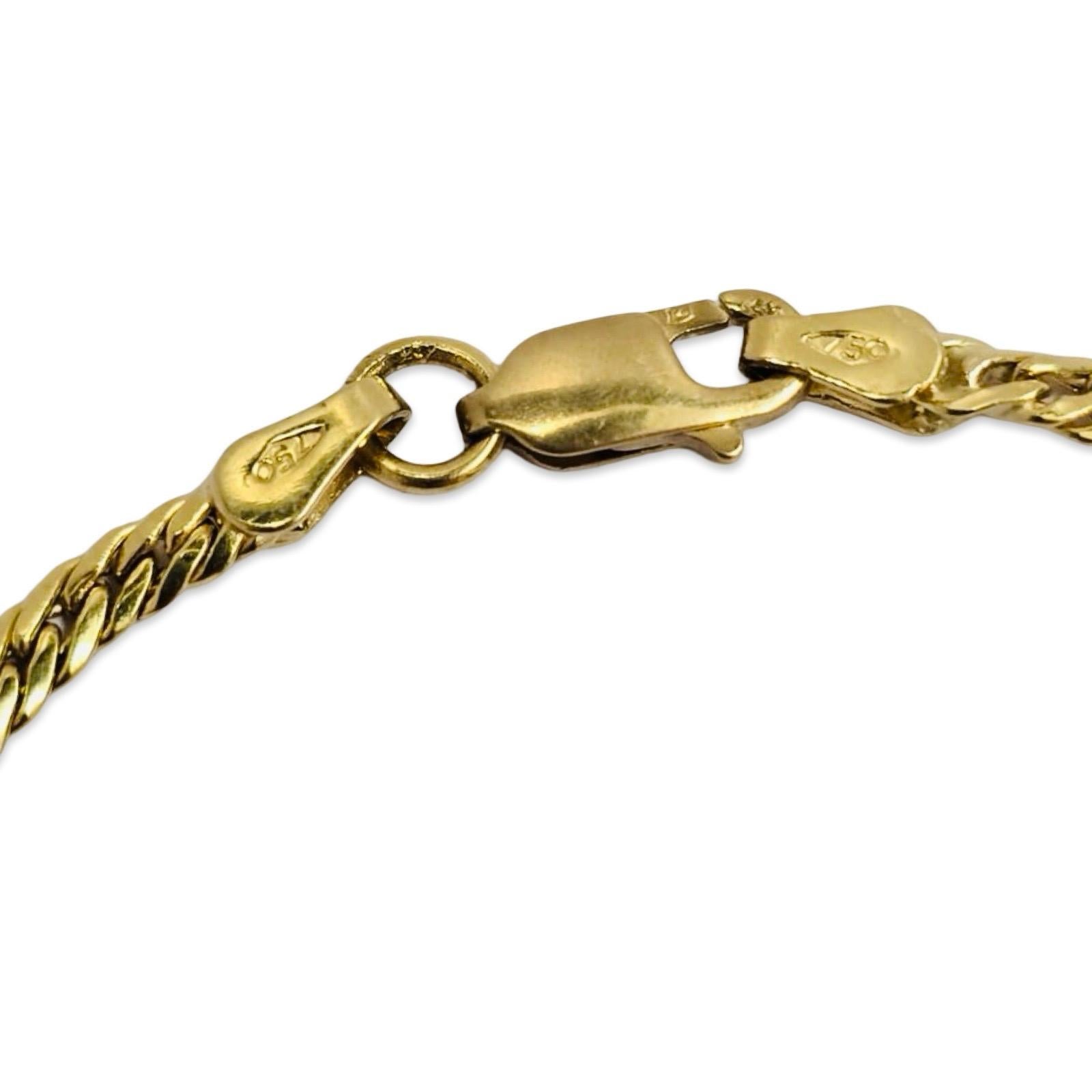 Collar Guirnalda Vintage 18k con Zafiros Pera de 3,85 ct y Diamantes de 0,74 ct en venta 1