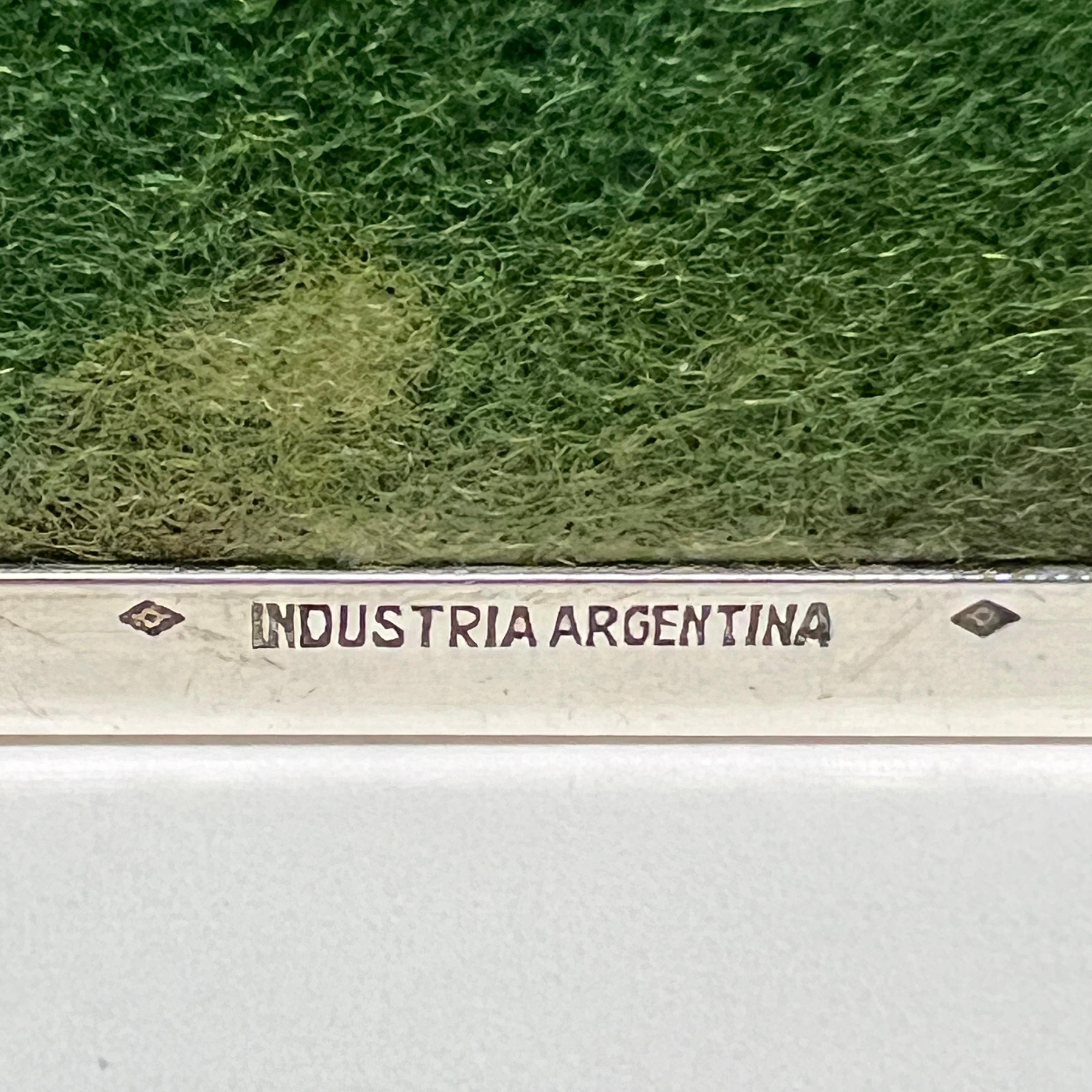 Portasigarette d'epoca in argento sterling dorato a 18 carati dall'Argentina in vendita 8