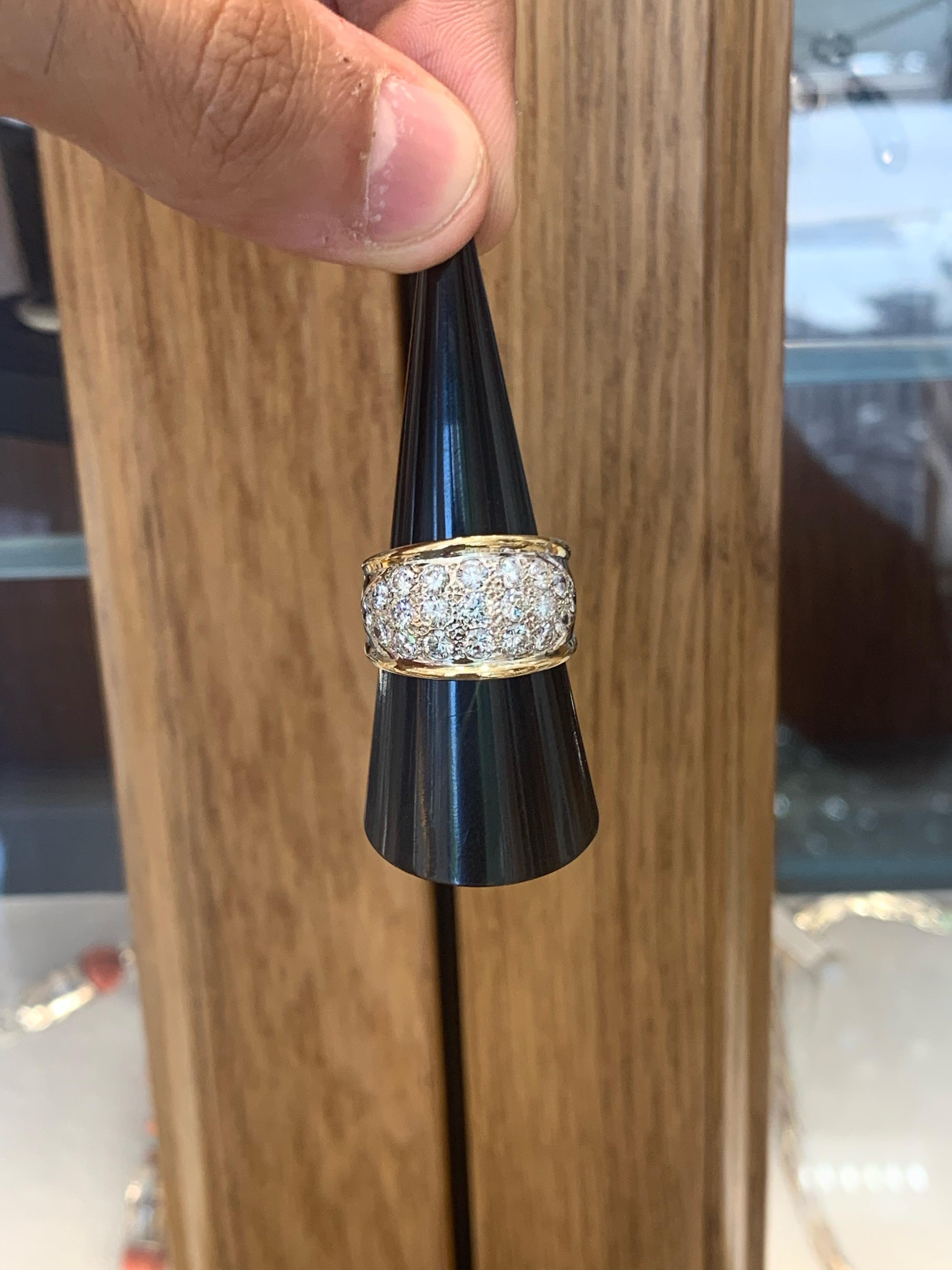 Vintage 18k Gold 1.50 Carat Diamond Ring For Sale 1