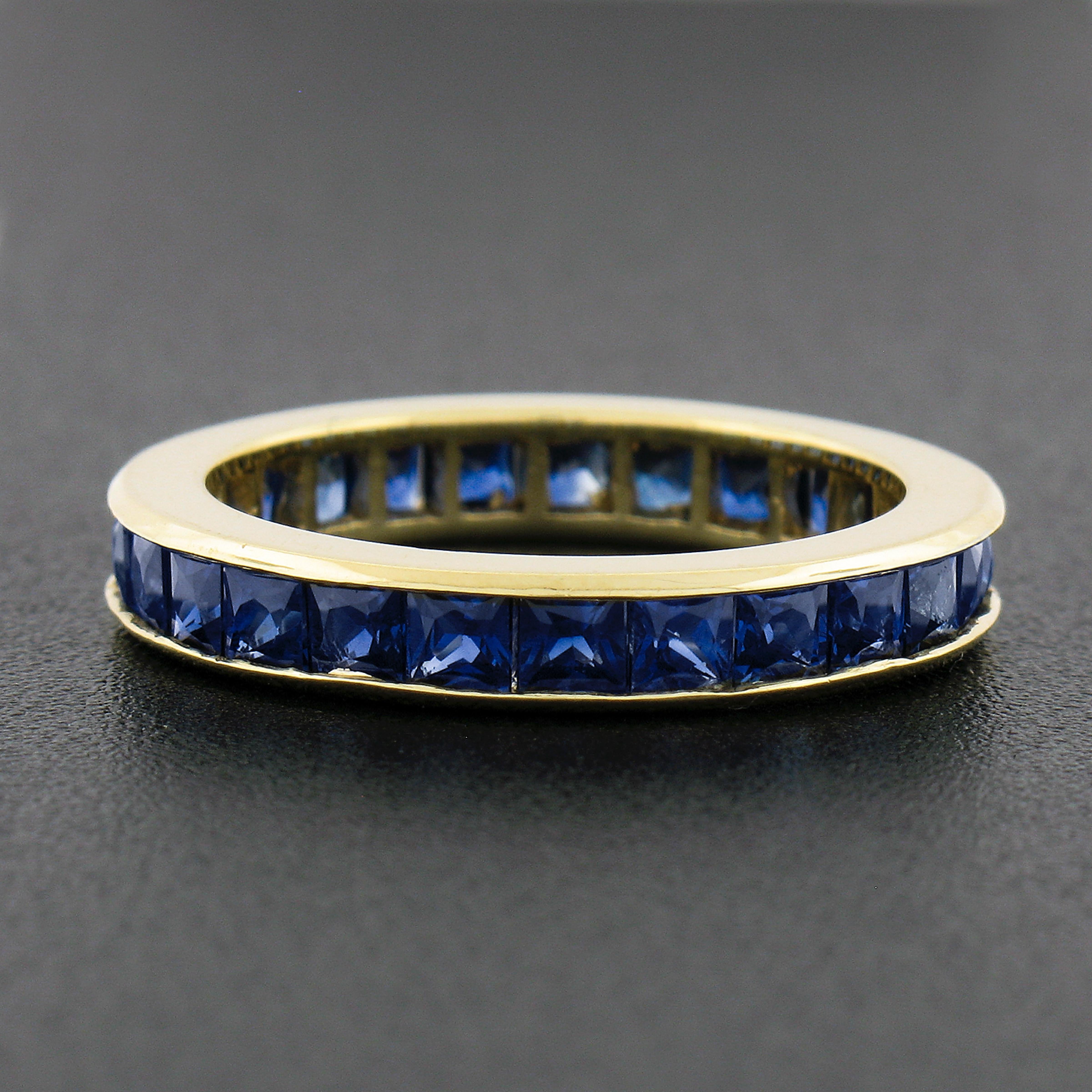square blue sapphire rings