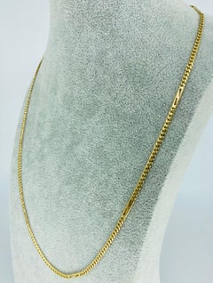 Vintage 18k Gold Fancy Miami Cuban Link Chain