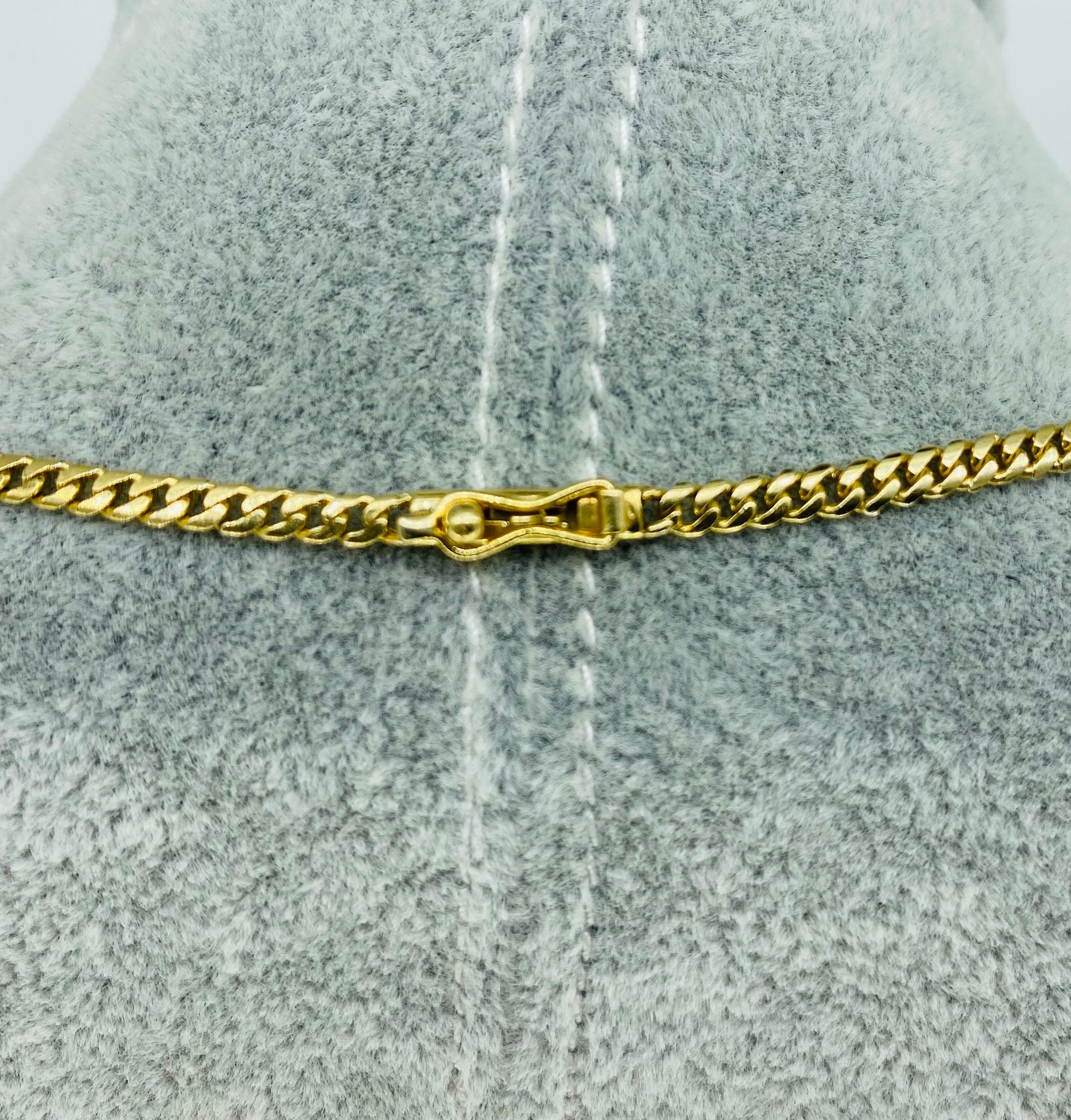 Men's Vintage 18k Gold Fancy Miami Cuban Link Chain