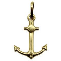 Vintage 18K Gold Anchor Charm/ Pendant