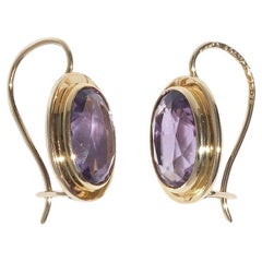 Ohrringe aus 18 Karat Gold und Amethyst von Alexander Tillander, hergestellt 1955