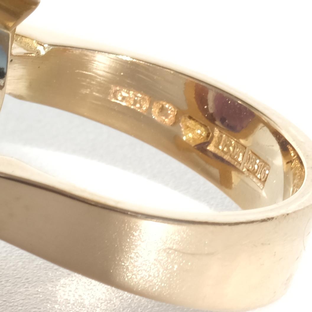 Vintage 18K Gold und Amethyst Ring von schwedischen Meister Ge-Kå Rolf Kaplan Made 1976 im Angebot 5