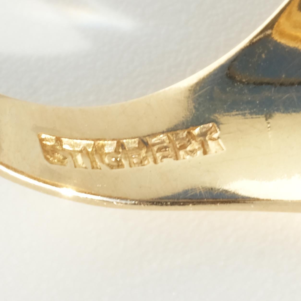 Ring aus 18K Gold und Citrin von Ateljé Stigbert aus dem Jahr 1964 im Angebot 5