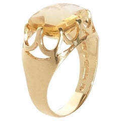 Ring aus 18K Gold und Citrin von Ateljé Stigbert aus dem Jahr 1964