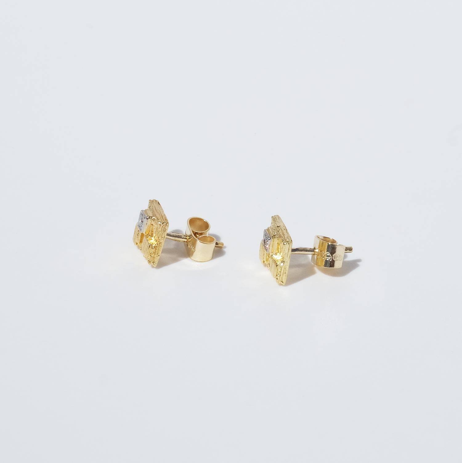 Vintage 18K Gold and Diamond Earrings “Thai Earrings” by Lapponia im Zustand „Gut“ im Angebot in Stockholm, SE