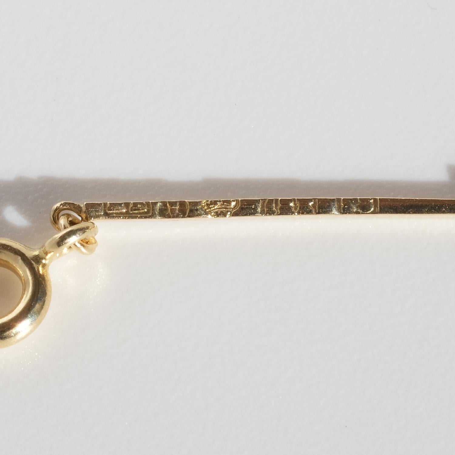 Vintage 18k Gold und Bergkristall Halskette von Ateljé Stigbert aus den 1940er Jahren im Angebot 2