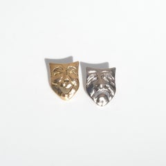 Pendientes vintage de oro de 18 quilates y oro blanco de Sebastian Schildt Fabricados en 1990