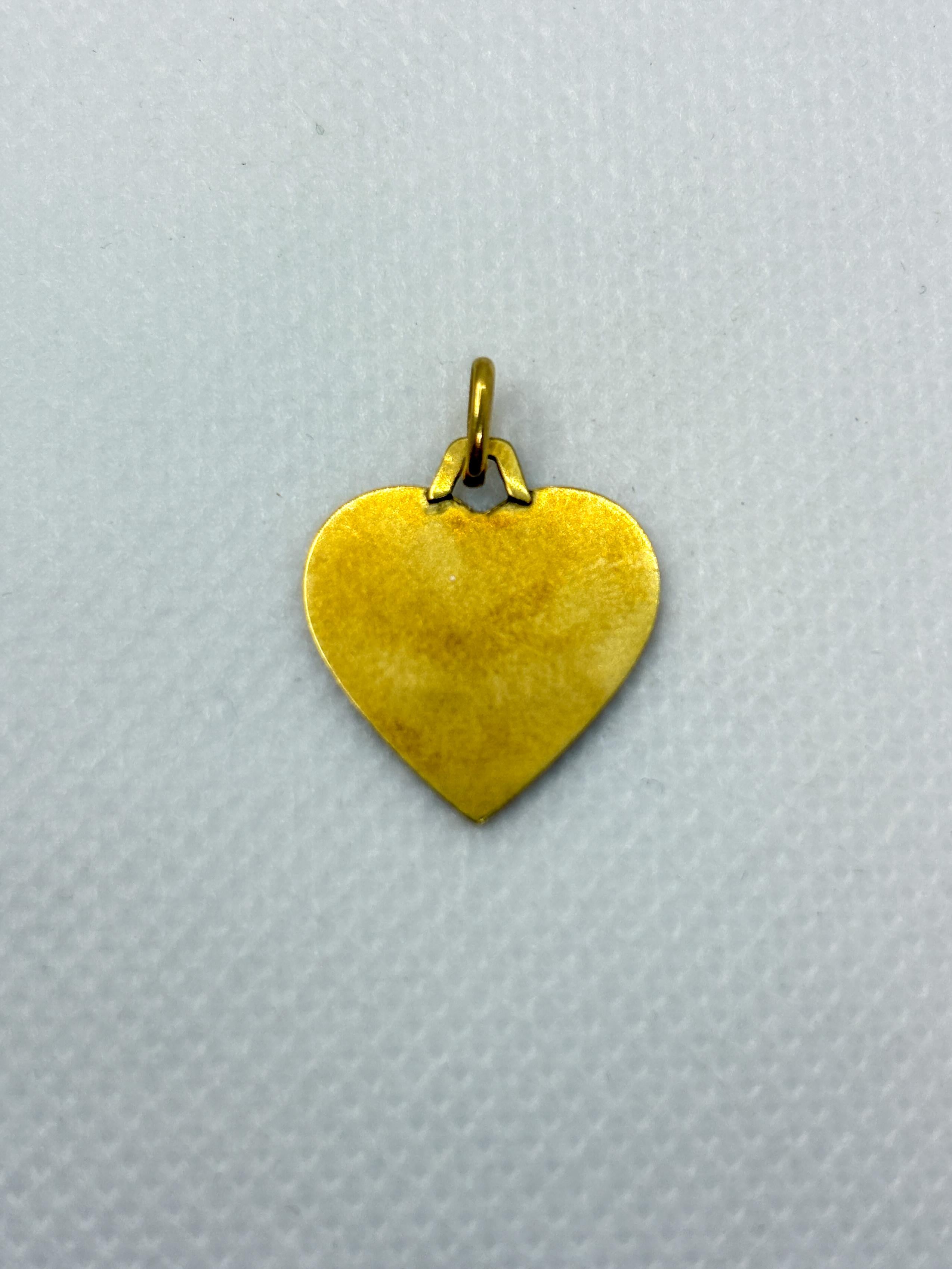 Medaglia Cuore A. Augis d'epoca in oro 18k - 