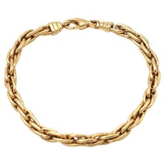 Vintage 18k gold bracelet, pre-owned bracelet, gold twisted bracelet