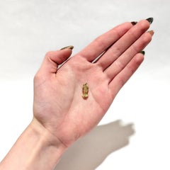 Vintage 18K Gold Bust of Michelangelo's David Charm for a Bracelet