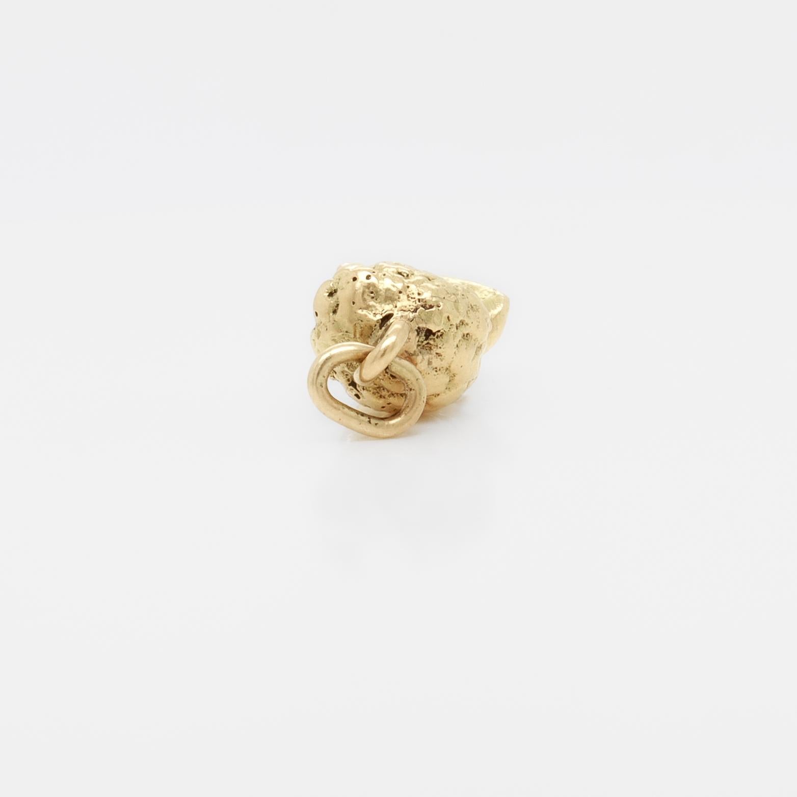Vintage 18K Gold Bust of Michelangelo's David Charm for a Bracelet For Sale 1
