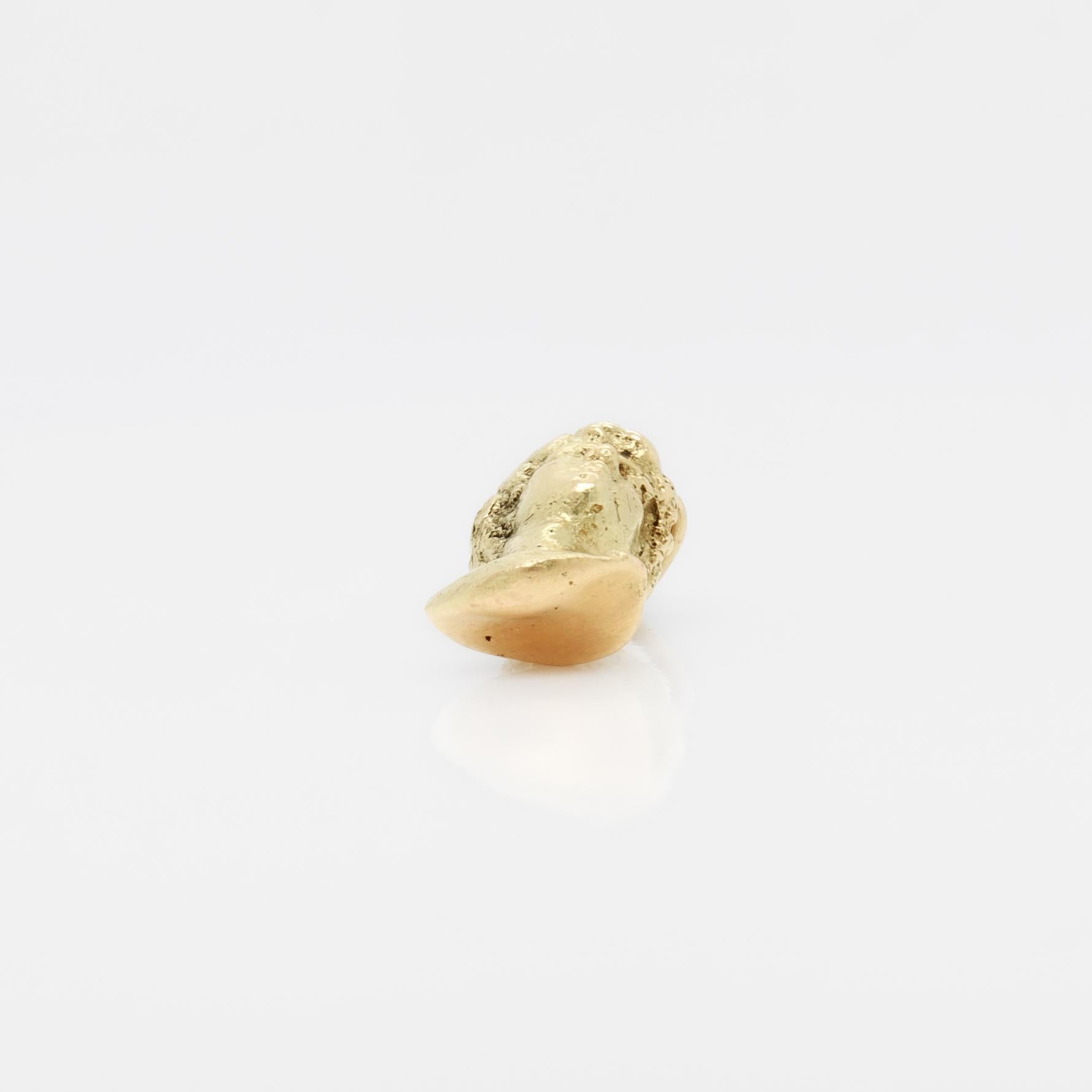 Vintage 18K Gold Bust of Michelangelo's David Charm for a Bracelet For Sale 3