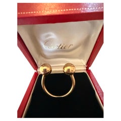 Vintage 18K Gold Cartier Key Ring, French Design, Circa 1990