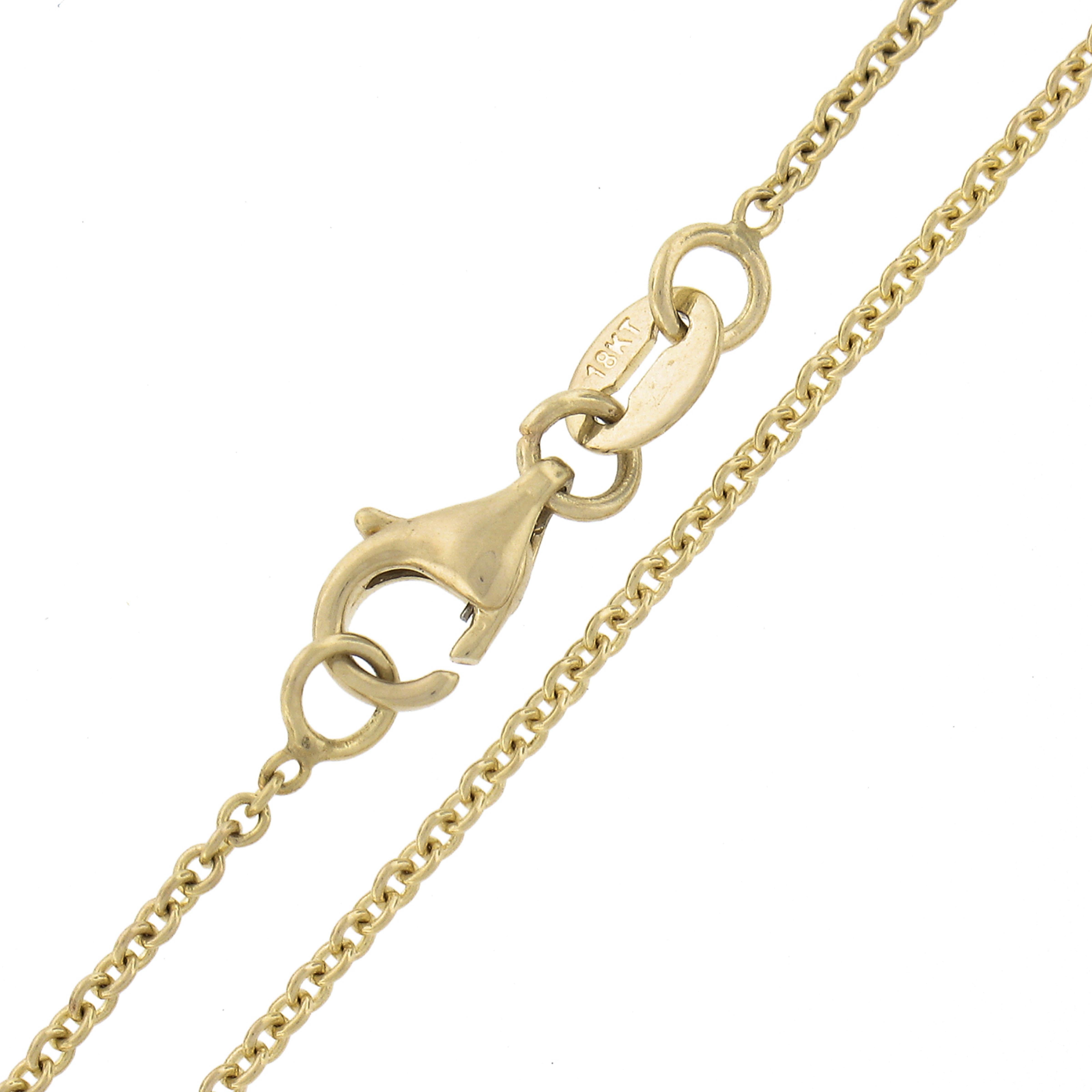 Vintage 18k Gold geschnitzt Coral Rose w / Türkis Halo Anhänger & Kette Halskette im Angebot 1