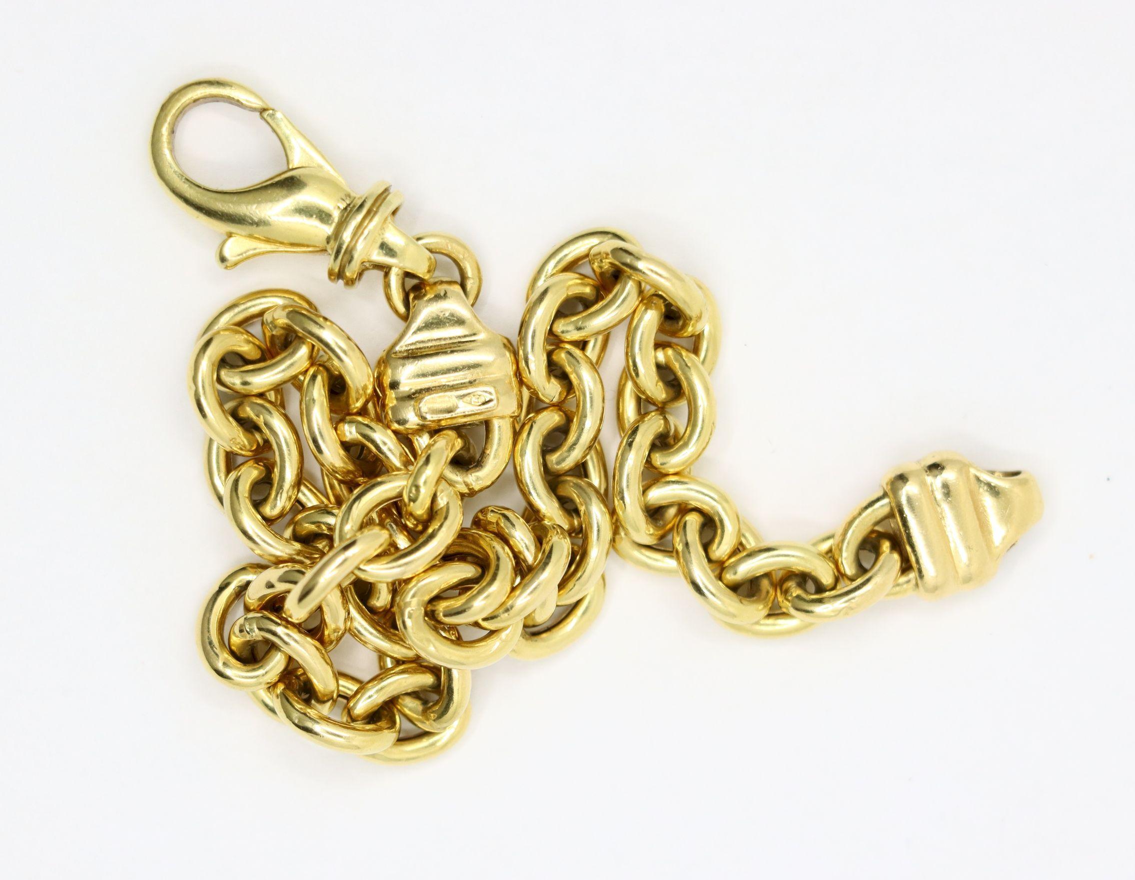 Vintage 18K Gold Chain Bracelet 6