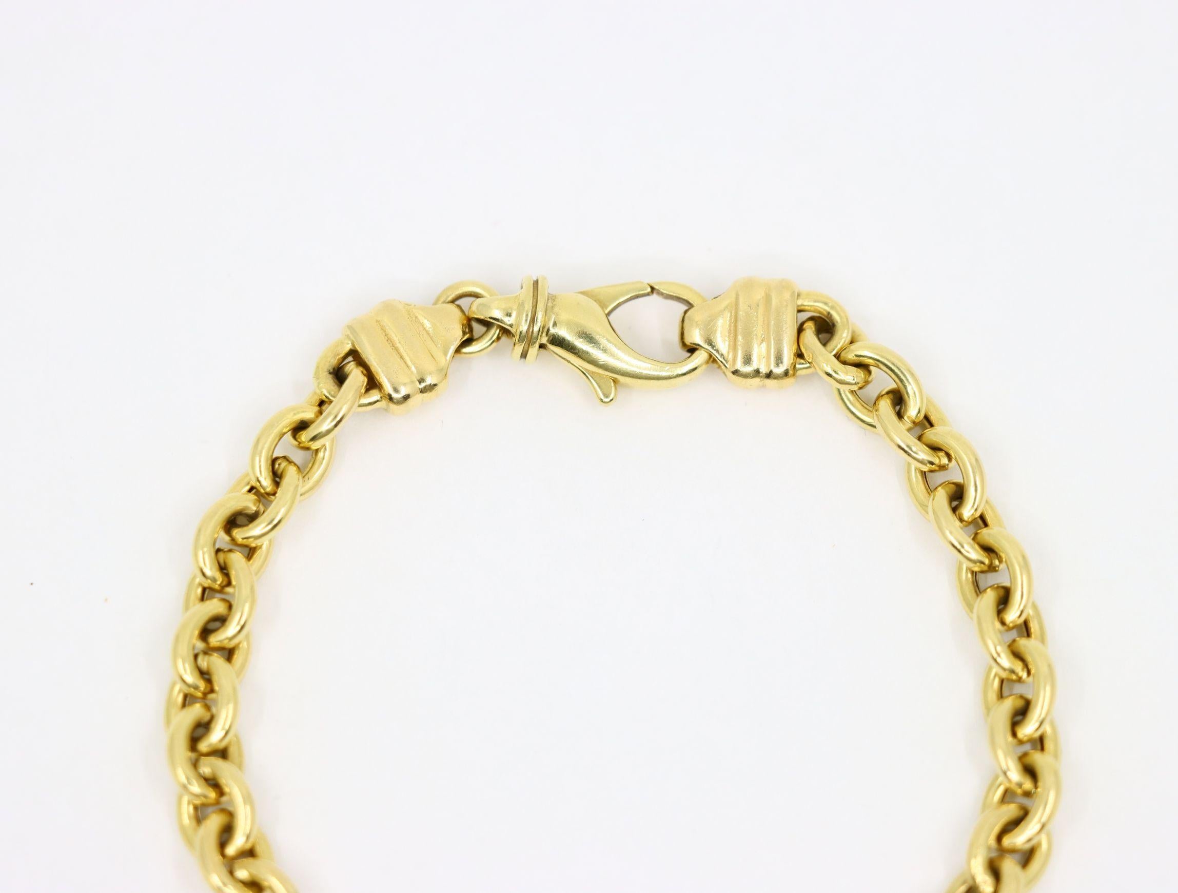 Women's Vintage 18K Gold Chain Bracelet
