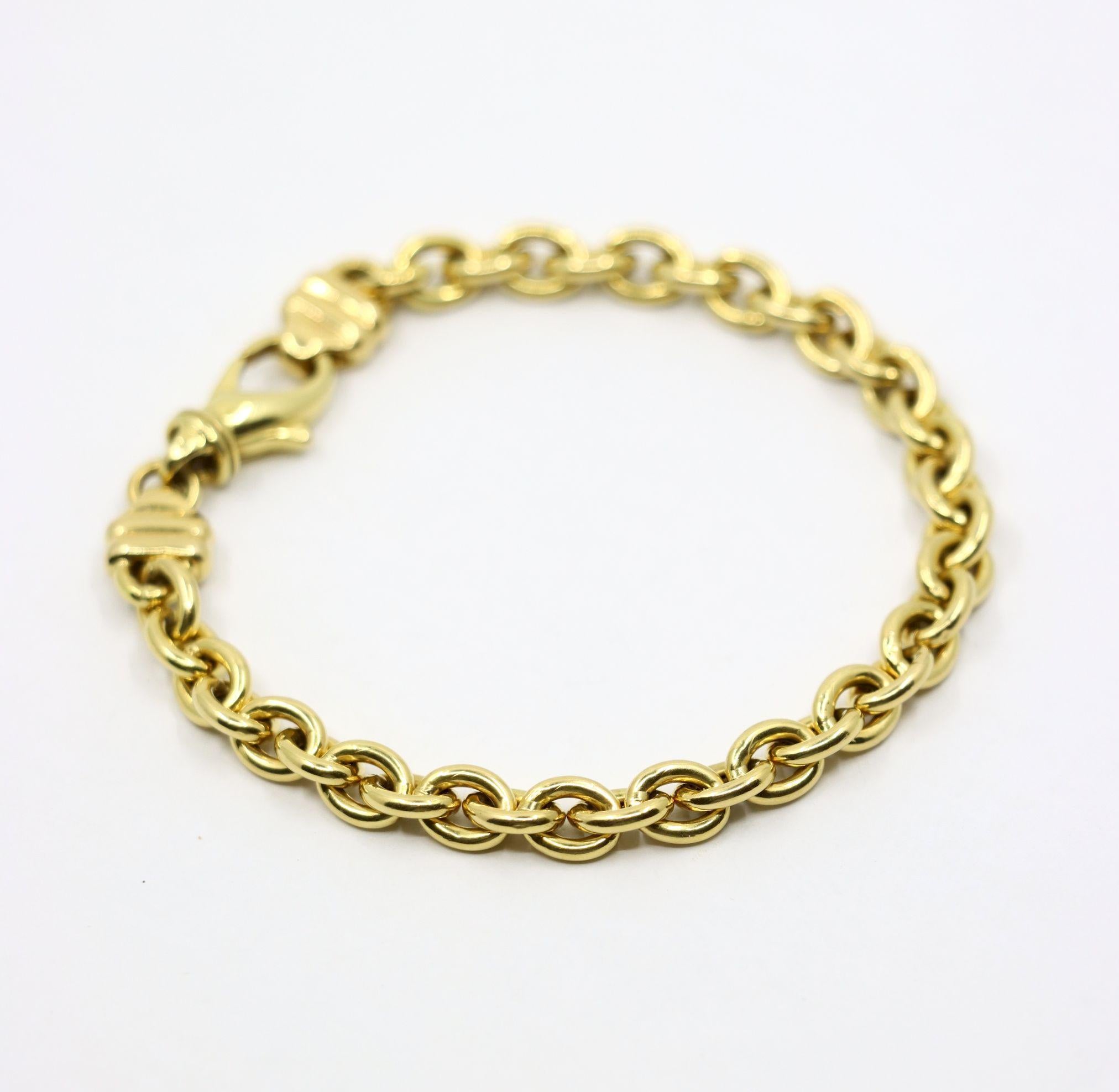 Vintage 18K Gold Chain Bracelet 2