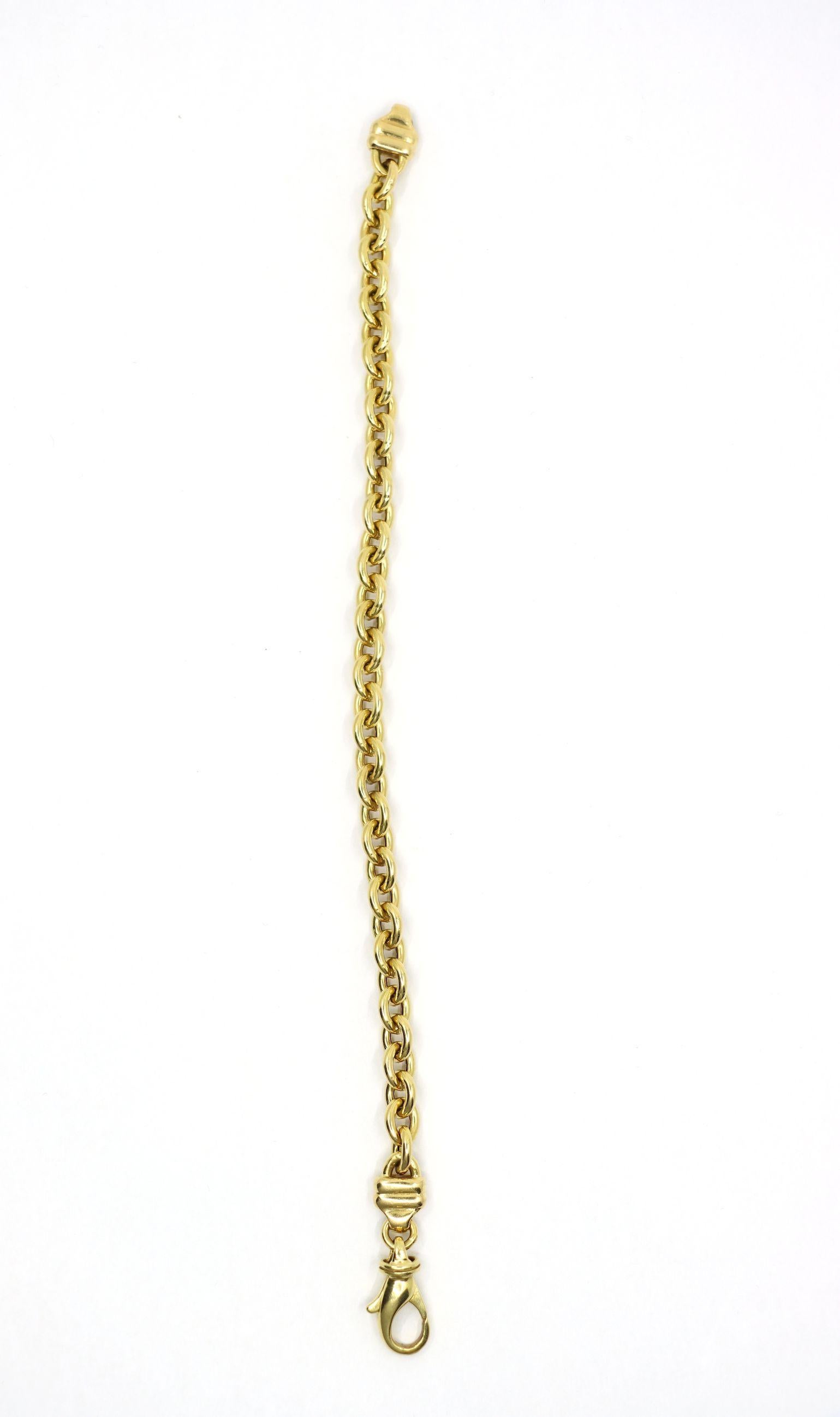 Vintage 18K Gold Chain Bracelet 4